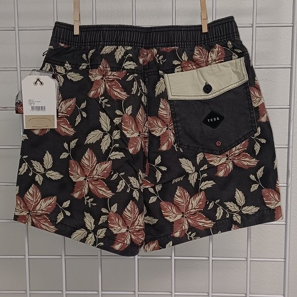 Critical Slide Society Men's Beach Shorts- Bunker 16" Trunk - Phantom - Picture 2 of 4